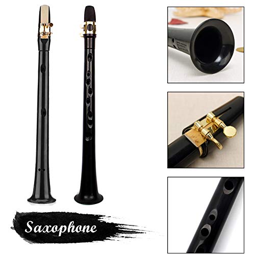 FOVERN1 Pocket Saxophone Kit, FOVERN1 Mini Sax Portable Woodwind Instrument Professional instruments with 4 Reeds, 8 Dental pad, Fingering Charts, Carrying Bag for Amateurs and professional performers (black) - Image 5
