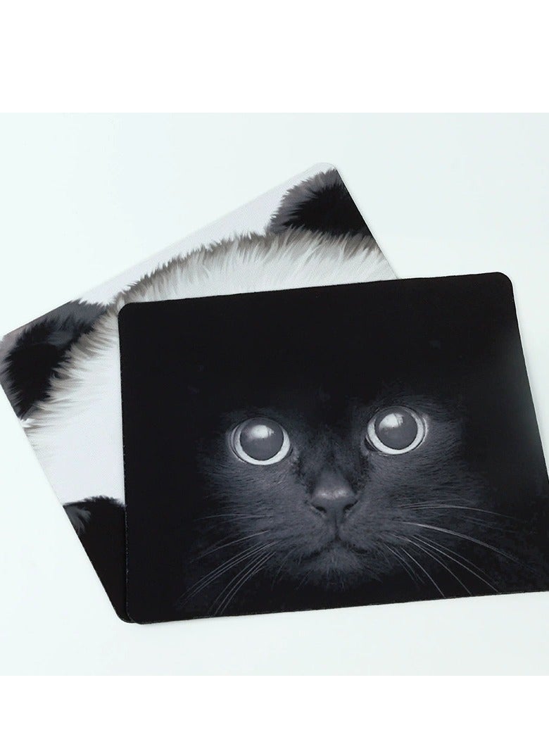 Non Slip Rubber Mousepad Cool Black Cat Gaming Mouse Pad (24X20X0.3cm),Style A  - Image 2