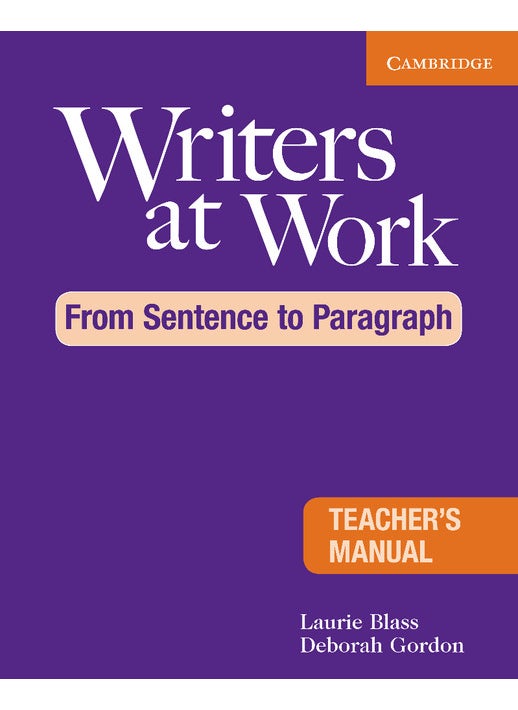 Writers at Work: From Sentence to Paragraph Teacher's Manual  - Image 2