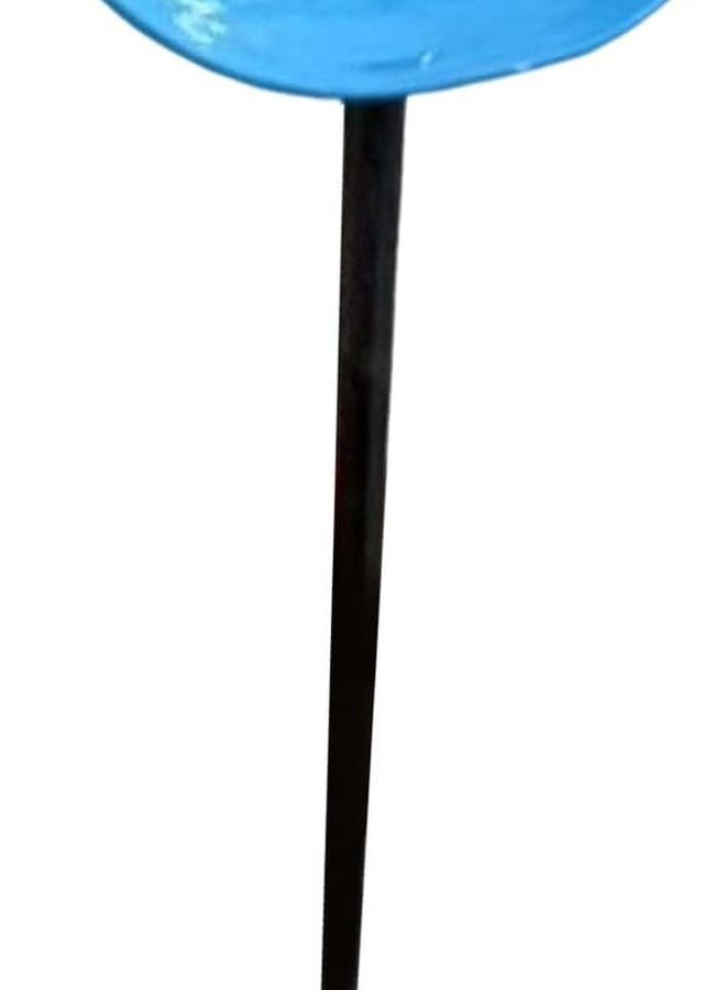Blue Metal Garden Stake Compact Bee Watering Habitat For Balcony Decoration - Image 1