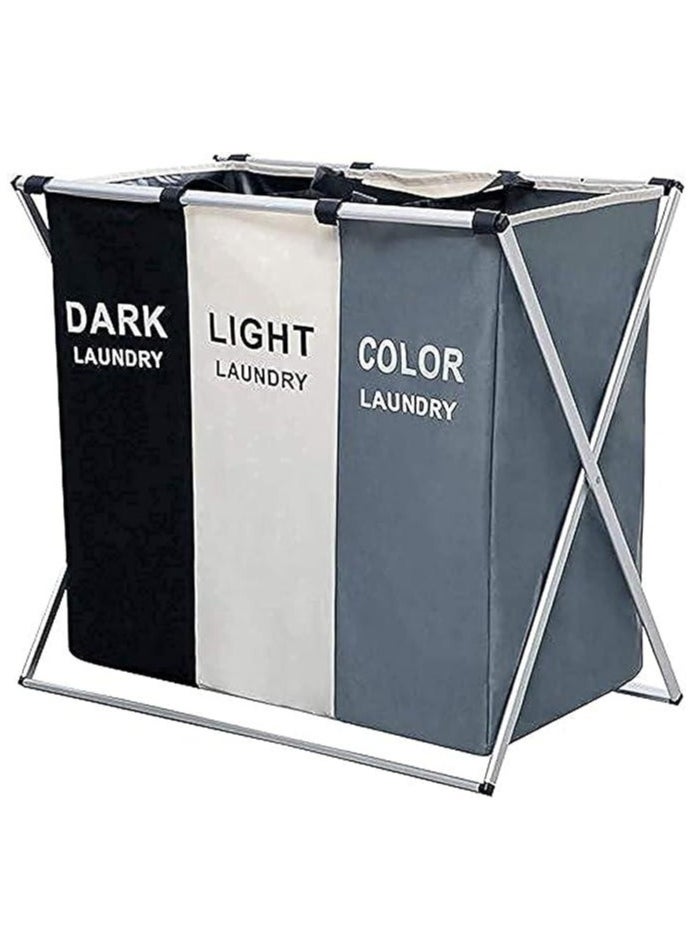 Generic Detachable Laundry Basket 3 Sections  - Image 1