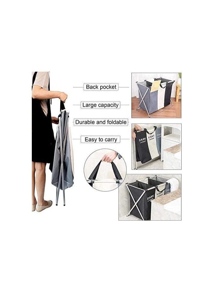 Generic Detachable Laundry Basket 3 Sections  - Image 5
