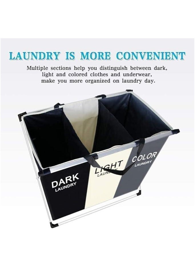 Generic - Detachable Laundry Basket 3 Sections - Image 1