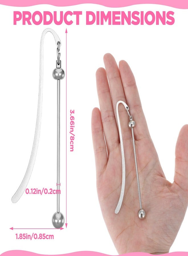 WY LIGHTING LEVEL فواصل كتب قابلة للتطريز بالخرز، 20 قطعة، فواصل كتب مطرزة، قضبان معدنية فارغة، كمية كبيرة، مثالية لصنع المجوهرات والقلائد والتعليقات، هدية عصرية مطرزة، مناسبة لمحبي الكتب والطلاب والمعلمين واللوازم المكتبية. - Image 2