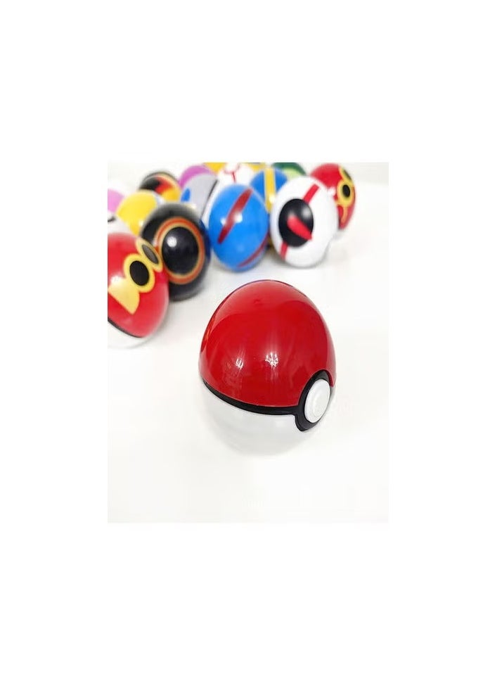 fashionhome 12 Pieces Pikachu Action Figure Pocket Monster Game Balls Set Toy for Kids  - Image 5