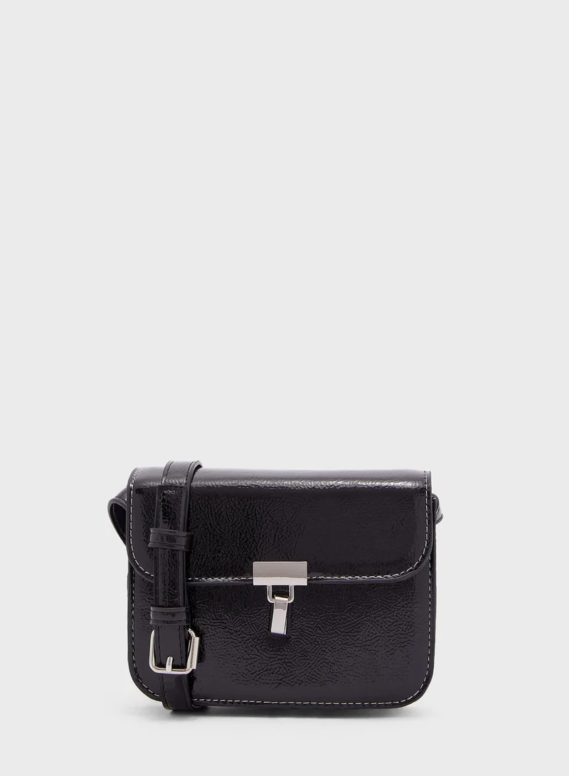 VERO MODA Anu Push Lock Belted Crossbody