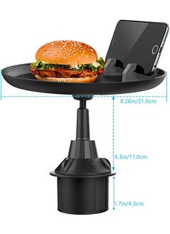 Generic Car Cup Holder, Adjustable Car Food Tray Table, Cup Holder Extender, Car Drink Holder, Car Travel Accessories  - Image 3
