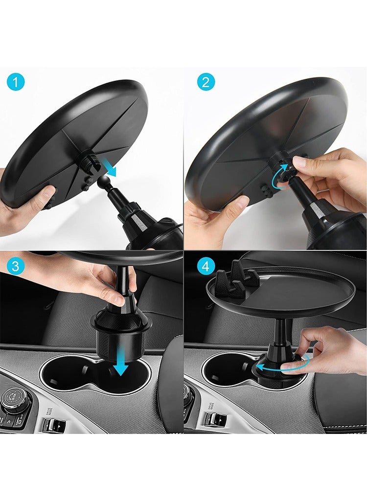 MR.SMART Car Cup Holder, Adjustable Car Food Tray Table, Cup Holder Extender, Car Drink Holder, Car Travel Accessories - Image 5