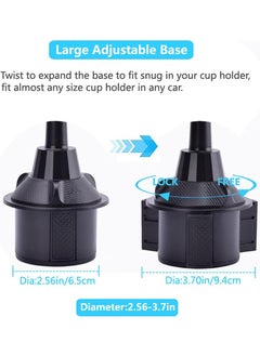 Generic Car Cup Holder, Adjustable Car Food Tray Table, Cup Holder Extender, Car Drink Holder, Car Travel Accessories  - Image 4