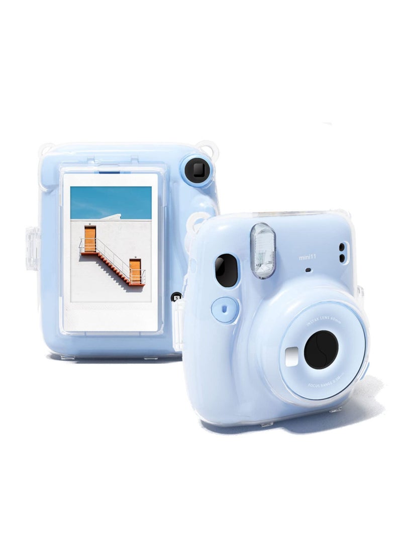 Fujifilm Instax Mini 11 Instant Camera Hard Case with Adjustable Strap and Sticker  - Image 4
