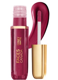Faces Canada FACES CANADA Comfy Matte Liquid Lipstick On My Way 01, 3 ml Red Comfortable 10HR Longstay Intense Matte Color Almond Oil and Vitamin E Infused   Super Smooth   No Dryness  - Image 1