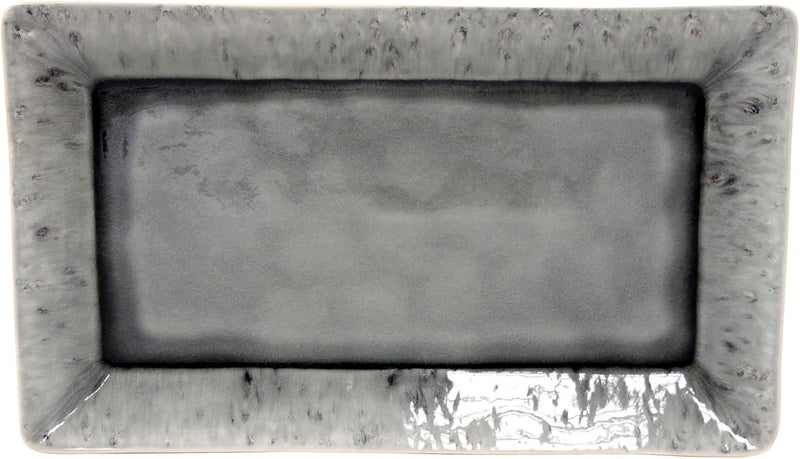 Costa Nova Ceramic Stoneware 16 x 95 Rectangular Tray  Madeira Collection Grey  Microwave  Dishwasher Safe Dinnerware  Food Safe Glazing  Restaurant Quality Serveware - Image 1