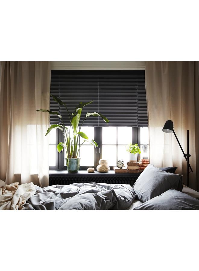 erorex Block-out pleated blind, dark grey, 100x190 cm - Image 3