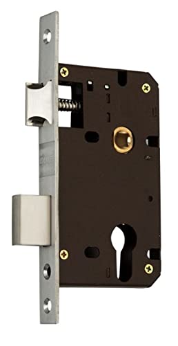 Duke 8 Inch Antique Brass Finish Mortice 60mm Double Turn Cylindrical Door Lock with 3 Brass Keys Mortice Lock for Home Living Room Hotel - Image 2