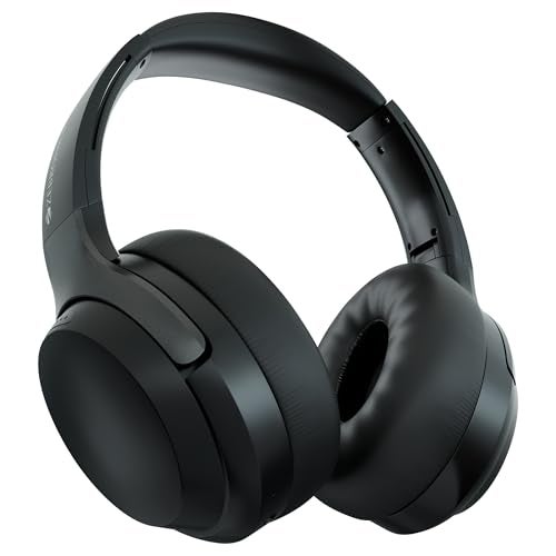 ZEBRONICS Duke (2026 Upgrade) Wireless Headphone, BT v5.3, Upto 60 hrs Playback, 40mm Drivers, Deep Bass, ENC, Gaming Mode, Dual Pairing, LED Lights, Media/Volume Control, Call Function (Black) - Image 1