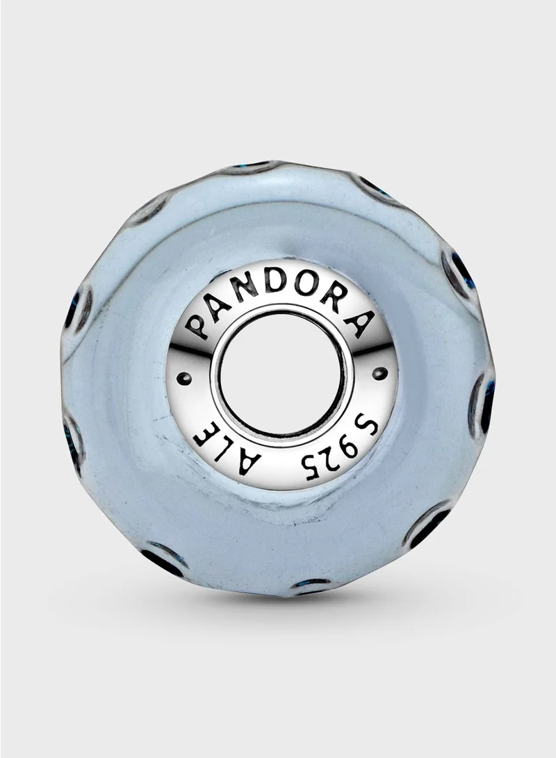 PANDORA Wavy Dark Blue Murano Glass Ocean Charm