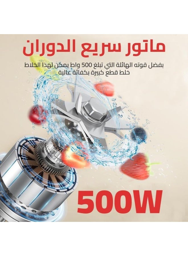 دي اس بي Dsp خلاط بقدرة 500 وات ضمان 12 شهر سعة 1.5 لتر  KJ2038 - Image 4