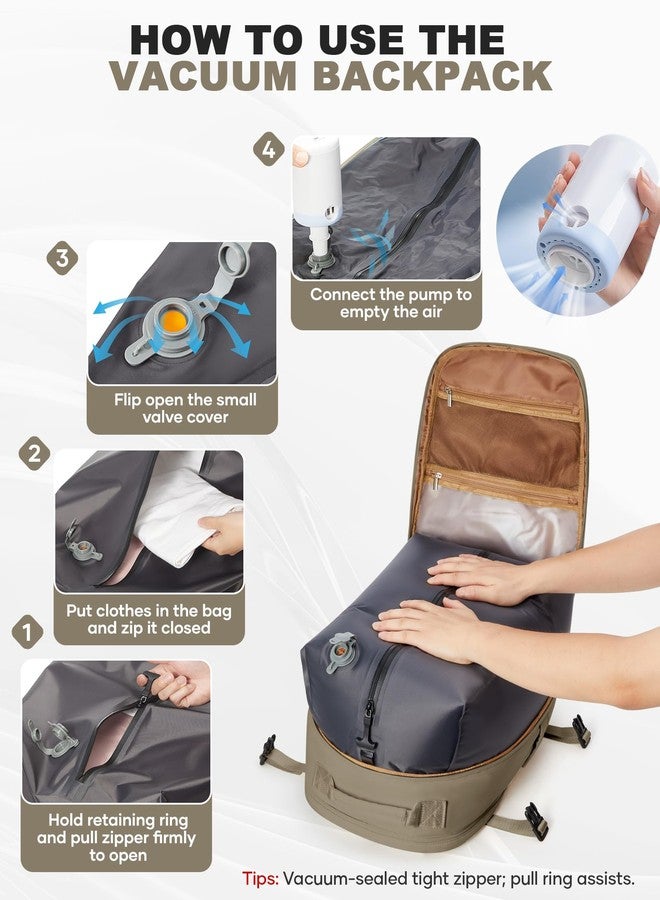 coofay Travel Backpack For Women Men, B-dark Brown, Medium (30L) - Image 3
