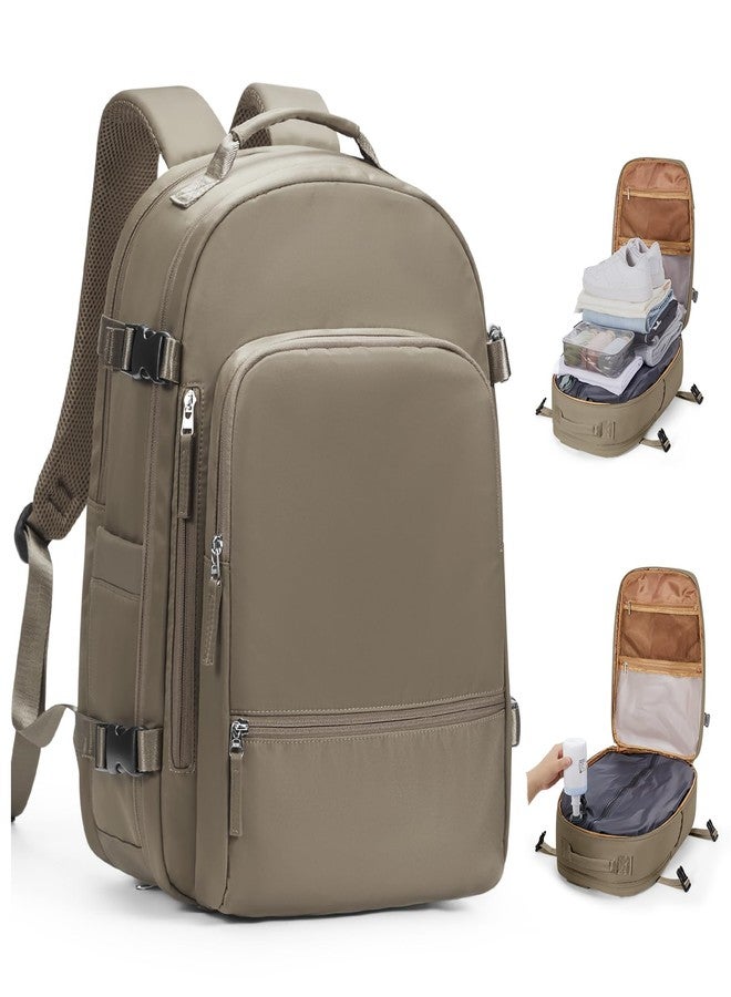 coofay Travel Backpack For Women Men, B-dark Brown, Medium (30L) - Image 1