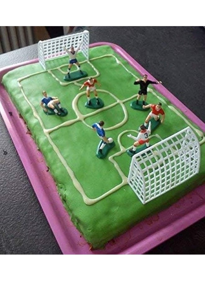 PME PME Cake and Cupcakes, Set of 9 Soccer Toppers, Standard, Multicolor  - Image 2