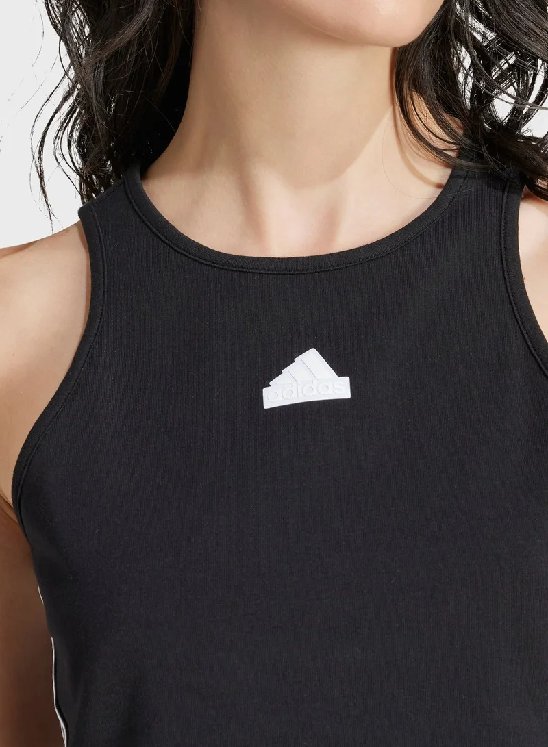 Adidas Future Icon 3 Stripe Tank
