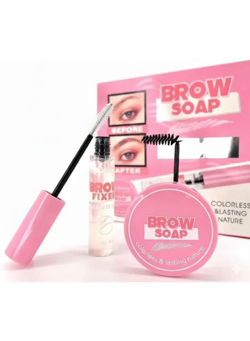 SOAP SHAPER STYLING WAX+CLEAR MASCARA EYEBROW -BROW SCUL PING GEL, Excellent Stereotypes Eyebrow Styling Wax, Long-lasting Waterproof Eyebrow Enhancer Gel - Image 5