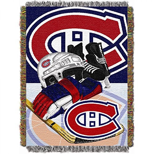 Northwest NHL Montreal Canadiens Unisex-Adult Woven Tapestry Throw Blanket, 48" x 60", Home Ice Advantage - Image 2
