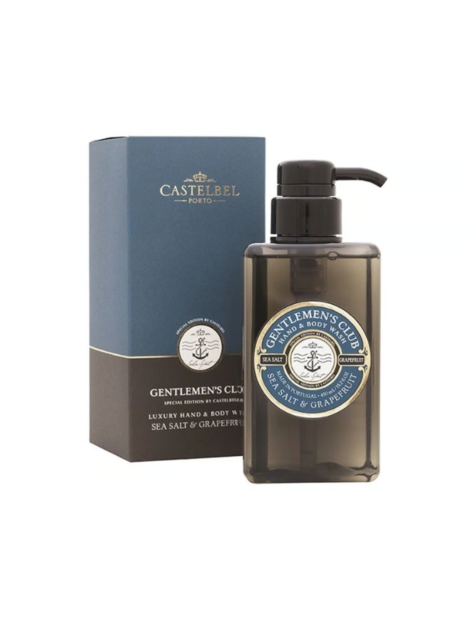 Castelbel Gentlemen's Club Sea Salt & Grapefruit Hand & Body Wash 450ml - Image 3