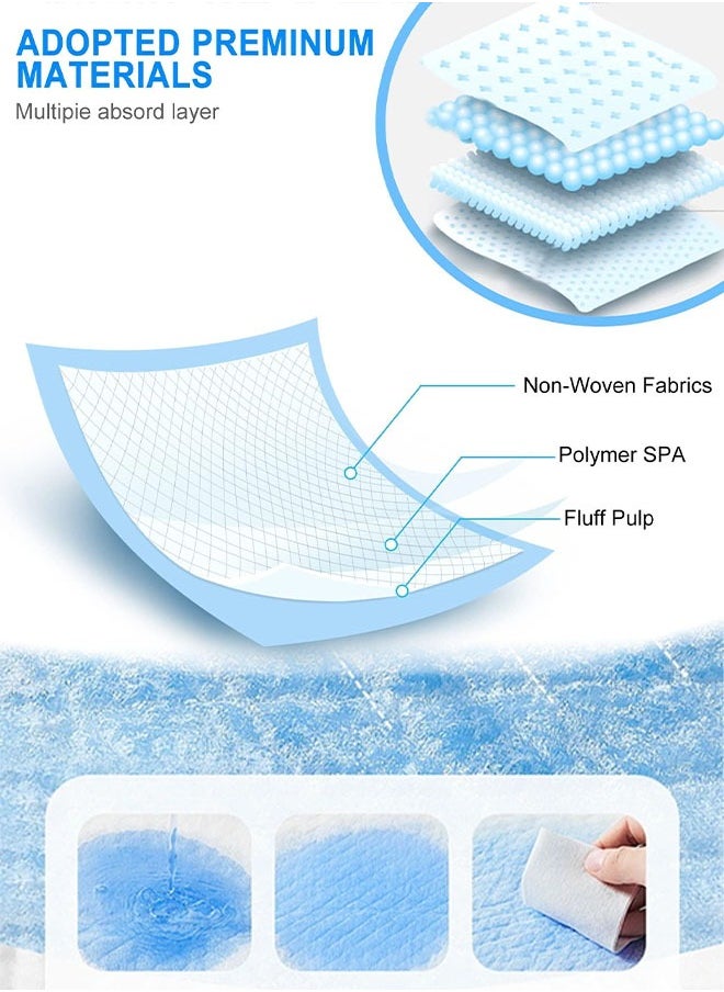 Generic - 60*60CM Baby Changing Diaper Pads Disposable Baby Diapers 5-Layer Protection Ventilation Waterproof Leak Proof Rapid Drying Blue Hospital Pad - Image 1