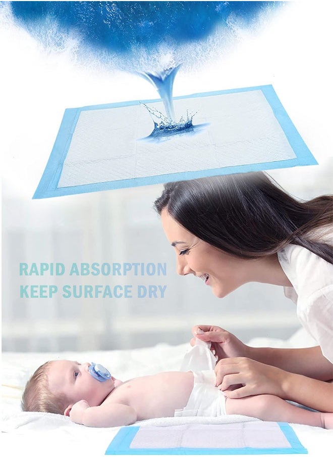 Generic - 60*60CM Baby Changing Diaper Pads Disposable Baby Diapers 5-Layer Protection Ventilation Waterproof Leak Proof Rapid Drying Blue Hospital Pad - Image 1