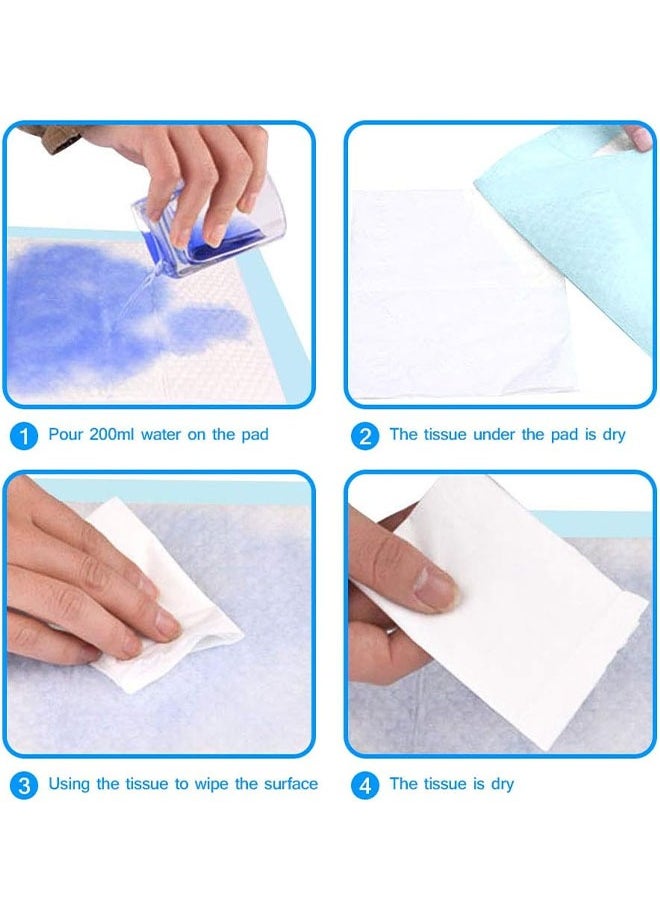 Generic - 60*60CM Baby Changing Diaper Pads Disposable Baby Diapers 5-Layer Protection Ventilation Waterproof Leak Proof Rapid Drying Blue Hospital Pad - Image 1