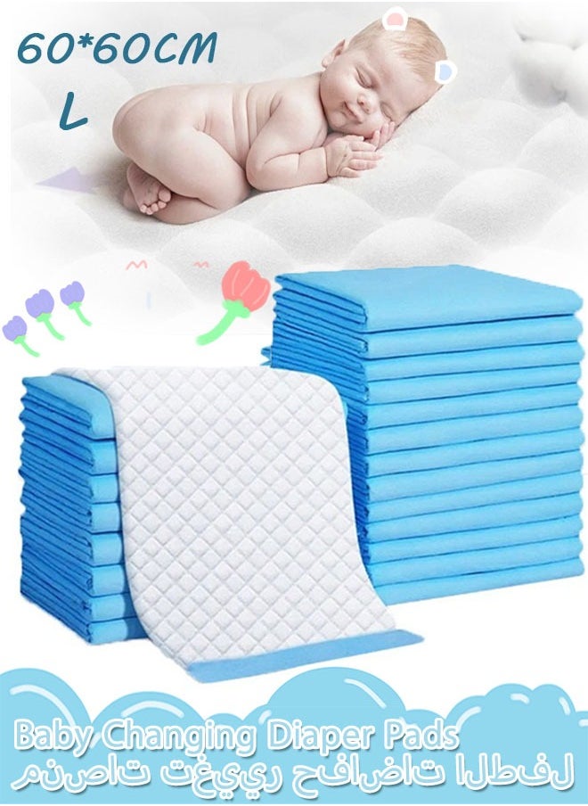 Generic - 60*60CM Baby Changing Diaper Pads Disposable Baby Diapers 5-Layer Protection Ventilation Waterproof Leak Proof Rapid Drying Blue Hospital Pad - Image 1