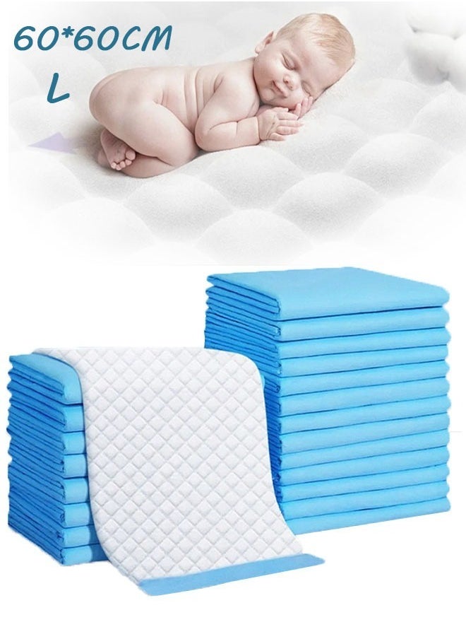 Generic - 60*60CM Baby Changing Diaper Pads Disposable Baby Diapers 5-Layer Protection Ventilation Waterproof Leak Proof Rapid Drying Blue Hospital Pad - Image 1
