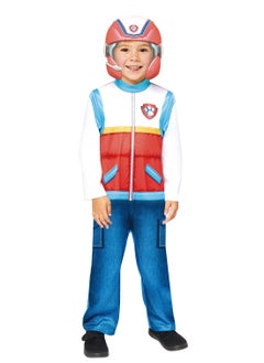 Official Nickelodeon Paw Patrol Ryder Kids Cosplay Dress-Up Roleplay Child Costume Multicolour Jumpsuit with Hat