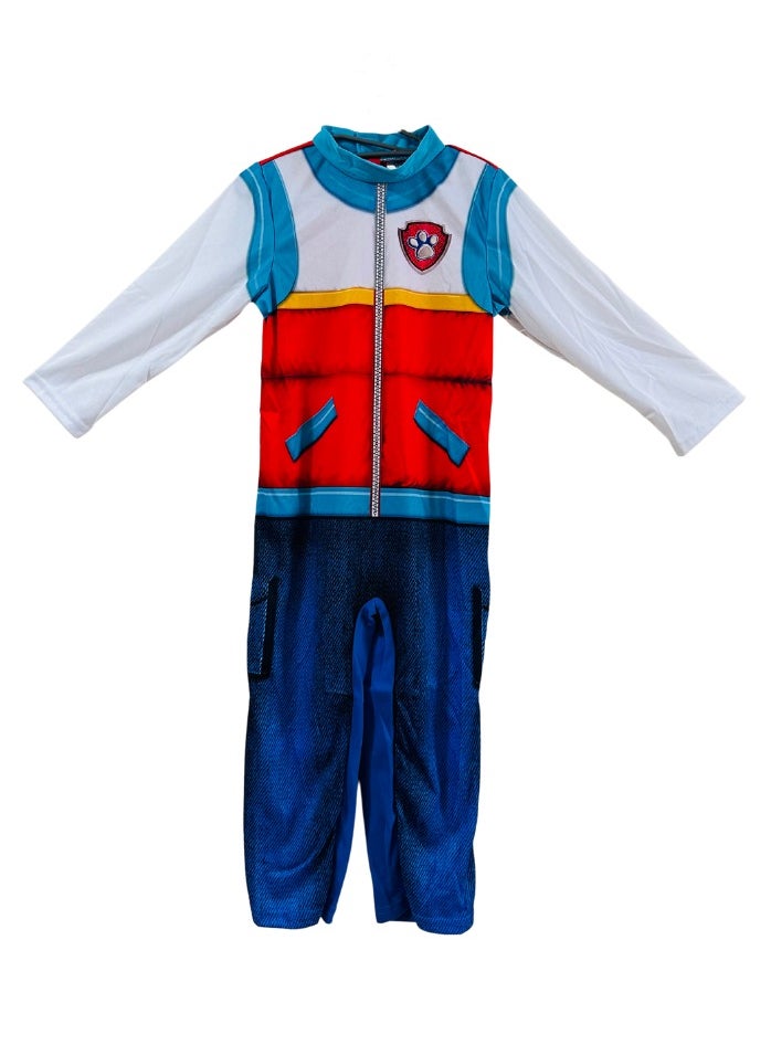 Amscan - Official Nickelodeon Paw Patrol Ryder Kids Cosplay Dress-Up Roleplay Child Costume Multicolour Jumpsuit with Hat - Image 1