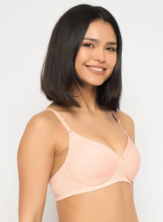 Clovia Clovia Pack of 2 - Printed Padded Non-Wired Full Coverage Multiway T-Shirt Bra