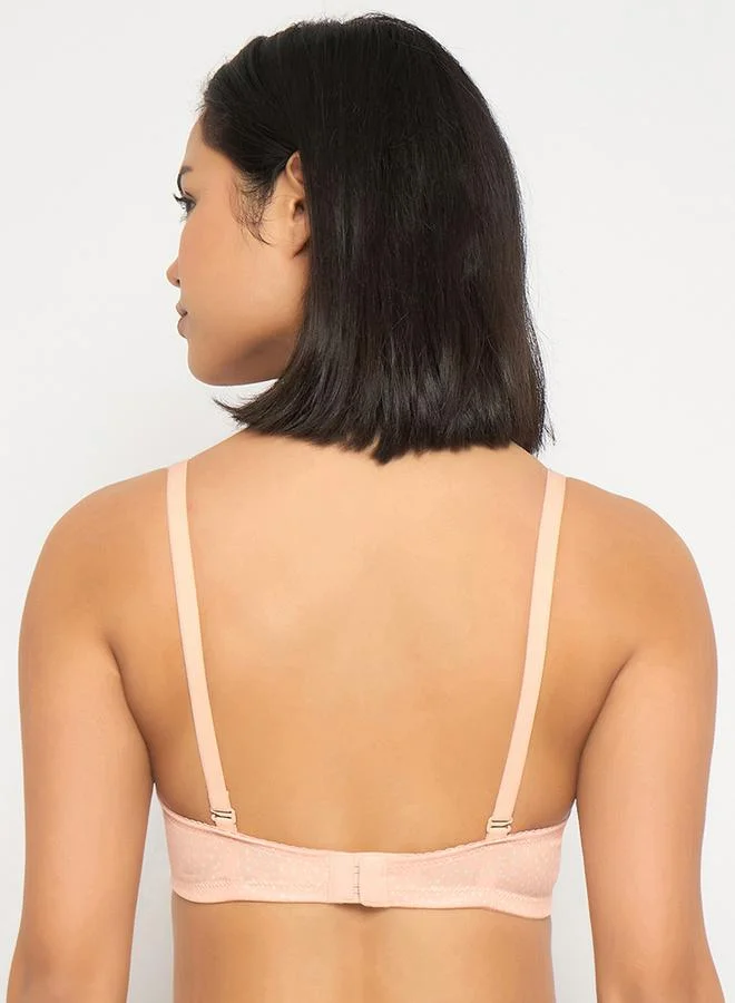 Clovia Clovia Pack of 2 - Printed Padded Non-Wired Full Coverage Multiway T-Shirt Bra