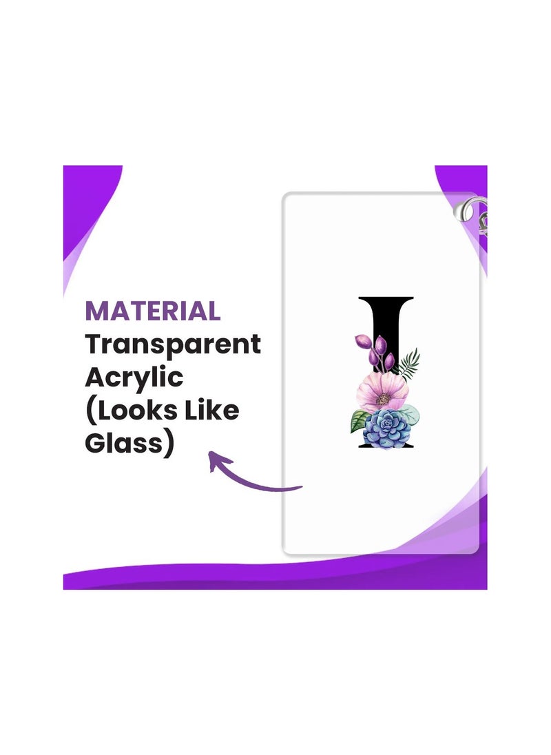PRINTSHOP4ME Acrylic Alphabet A-Z Initial Letter Keychain for Women Bag Charms Purse Charms For Handbags Pendant Key Ring for Purse Handbags Women Girl Key Ring for Backpack  - Image 2