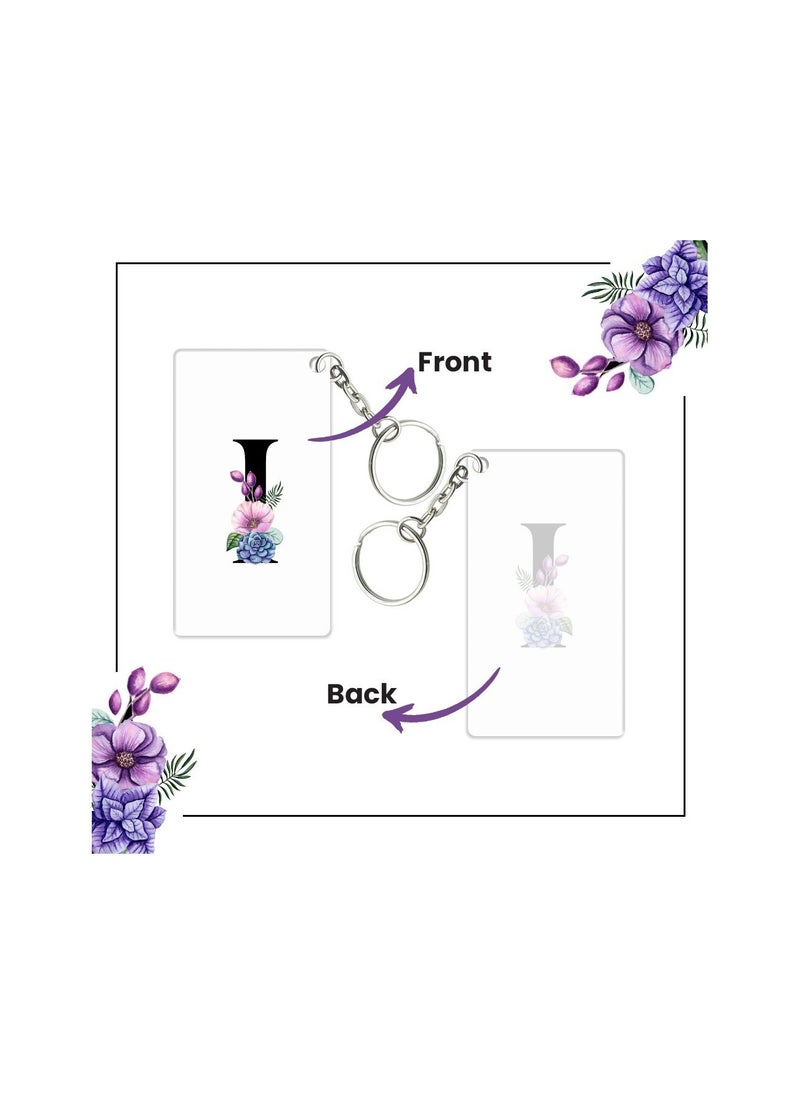 PRINTSHOP4ME Acrylic Alphabet A-Z Initial Letter Keychain for Women Bag Charms Purse Charms For Handbags Pendant Key Ring for Purse Handbags Women Girl Key Ring for Backpack  - Image 4