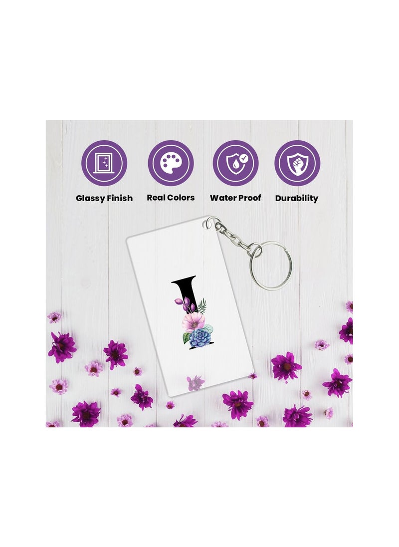 PRINTSHOP4ME Acrylic Alphabet A-Z Initial Letter Keychain for Women Bag Charms Purse Charms For Handbags Pendant Key Ring for Purse Handbags Women Girl Key Ring for Backpack  - Image 5
