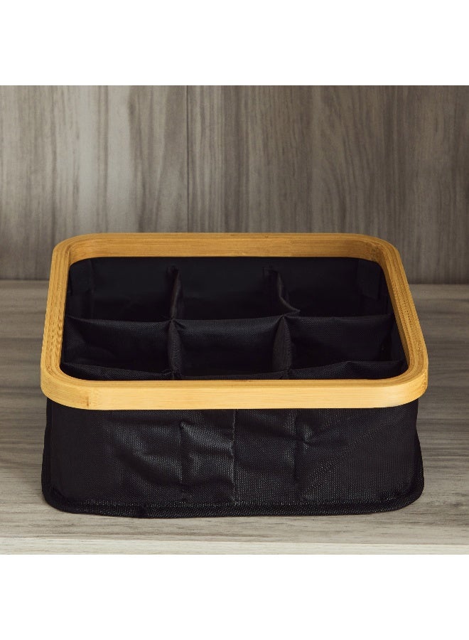 Home Box Oxford 9-Compartment Fabric Wardrobe Organiser 30.5 x 9.5 x 30.5 cm - Image 2