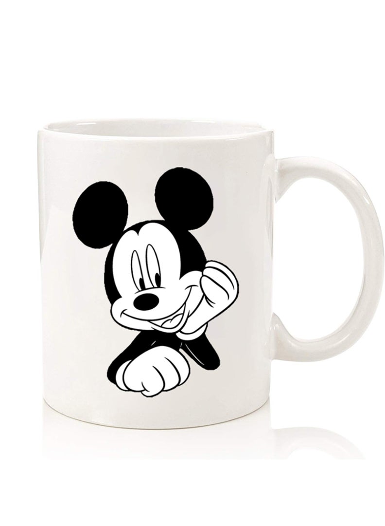 Theodor Premium Quality Two Sided Printed Coffee Mug Tea Cup For Home Office, Kids Men Women Mickey - Image 1