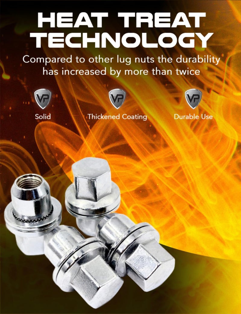 Veritek Performance Chrome Lug Nuts Set for Land Rover - Image 4