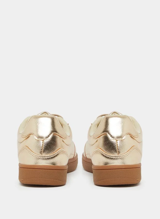 Styli Styli Retro Sole Lace Up Sneakers