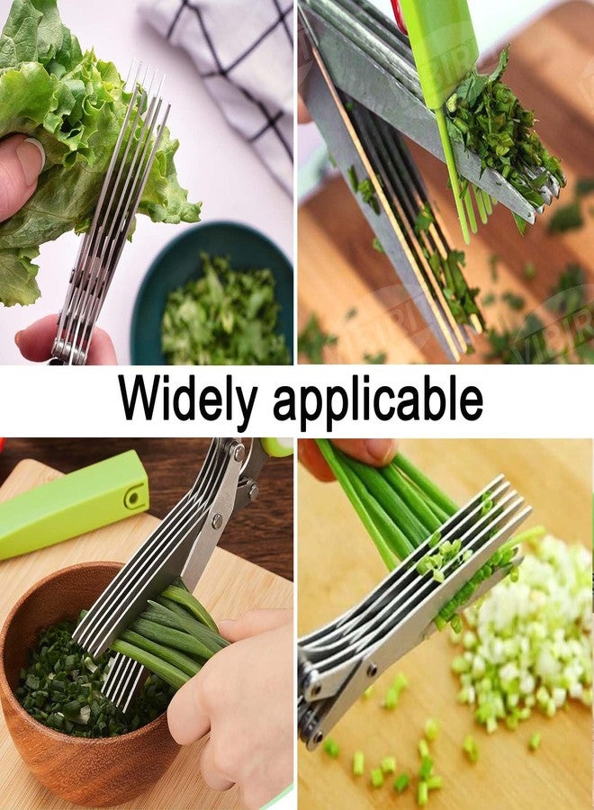 MULIRE Garlic Press Stainless Steel, 2 in 1 Garlic Mincer & Herb Scissors, Dishwasher Safe Garlic Crusher, Rust Proof Garlic Smasher and Mincer Tool with Peeler and Brush for Kitchen - Image 5