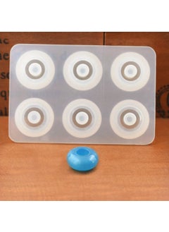 Hobizubi Thin Flat 16 mm Shambala Bead Resin Epoxy Mold - Code: 92  - Image 1