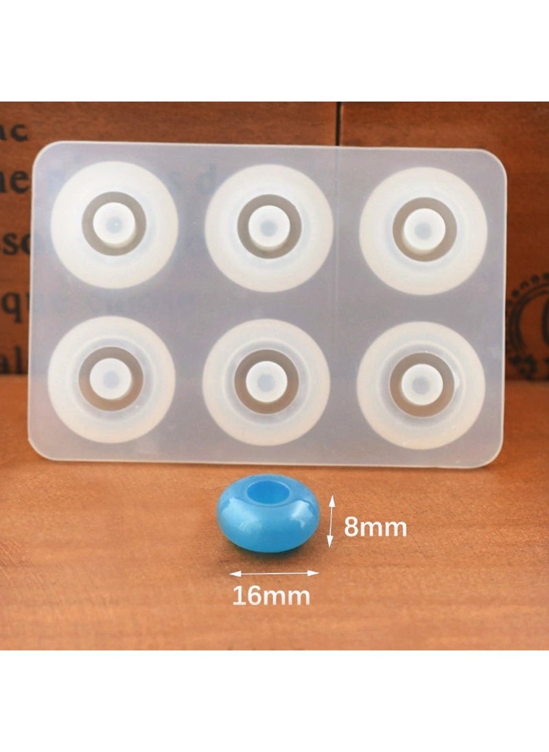 Hobizubi - Thin Flat 16 mm Shambala Bead Resin Epoxy Mold - Code: 92 - Image 1