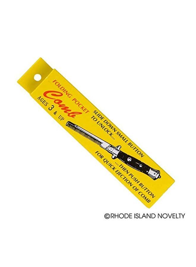NIBEMINENT Pack Of 2 Switch-Blade Comb Black/Silver 9inch - Image 3