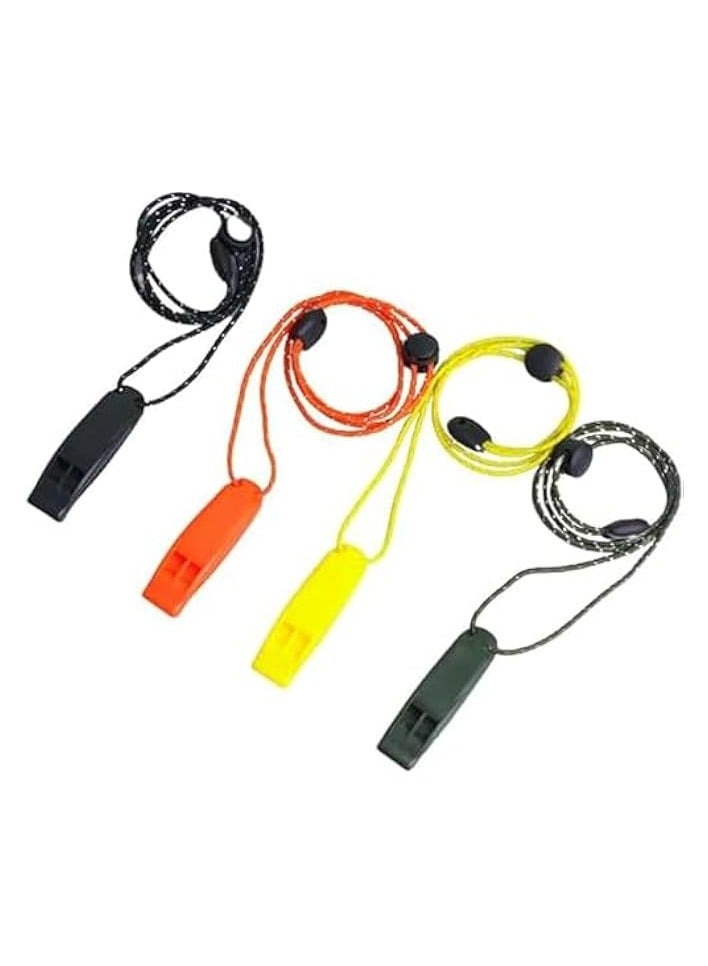 Whistle Emergency,Whistles with Adjustable Reflective Lanyard Emergency Whistle,Safety Super Loud Emergency Survival Whistle,for Outdoors,Mountaineering,Boating,