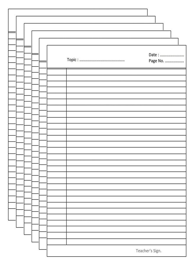 LRS A4 Size Both Side Ruled 70-80 GSM Sheets for Project/Assignment/Practical/Homework (Pack of 100 Sheets) - Image 1